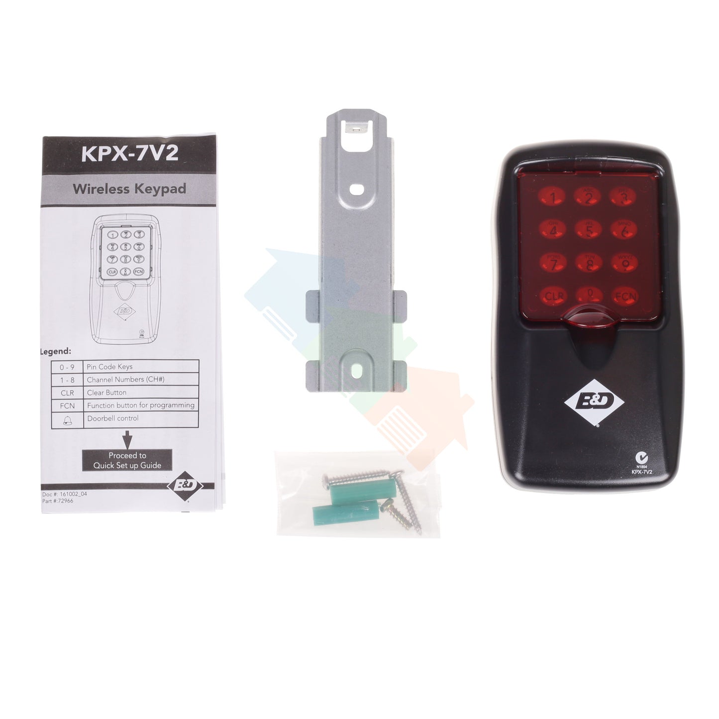 B&D Wireless Keypad KPX-7V2
